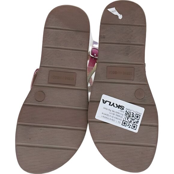 Steve Madden Girls Sparkle Strappy Sandals Rhinestones Rainbow Size 1 - Picture 6 of 6